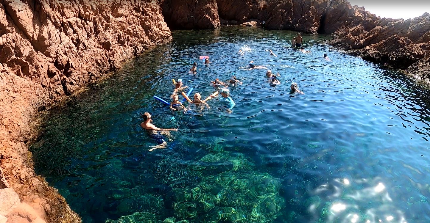 Randonnée palmée - calanques de l'Estérel