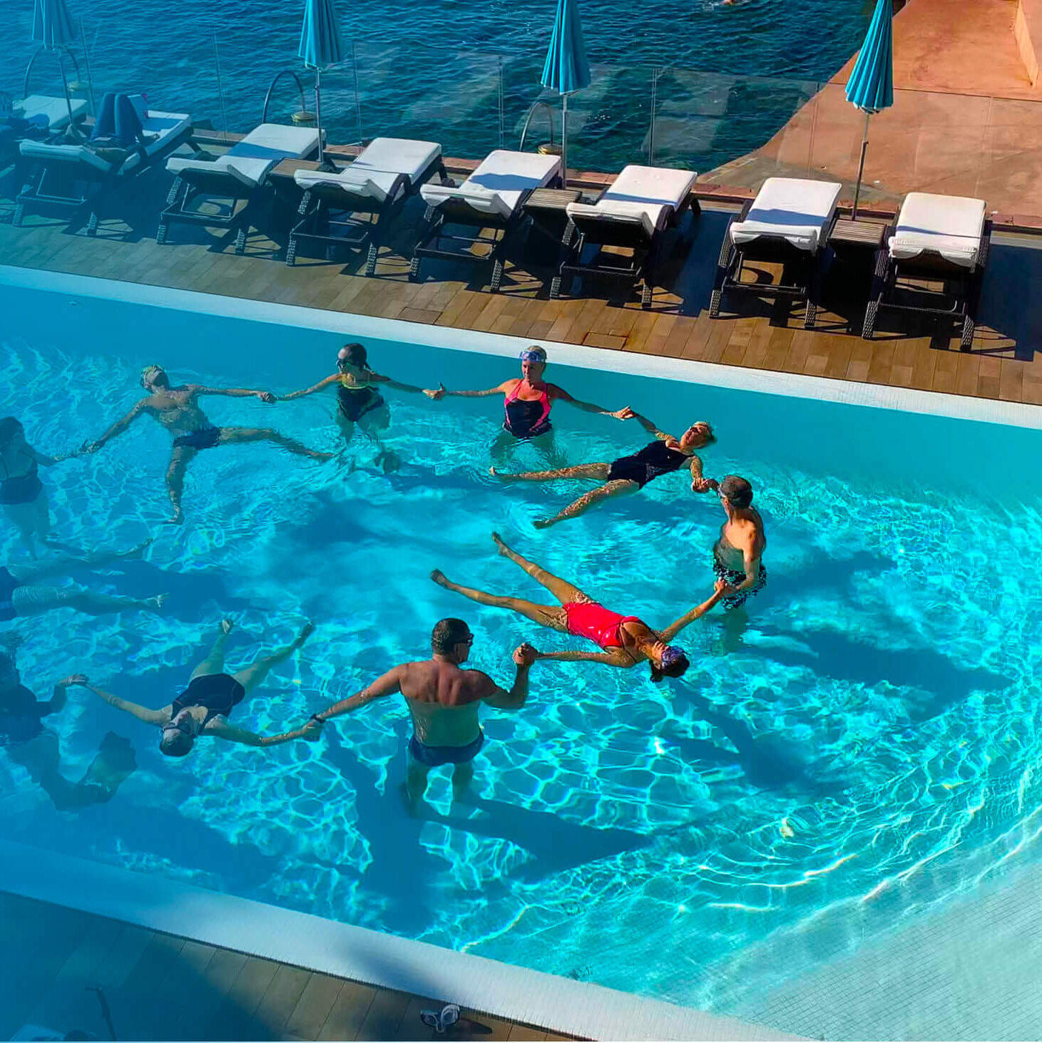 Cours collectif de natation Nager dans le Bonheur